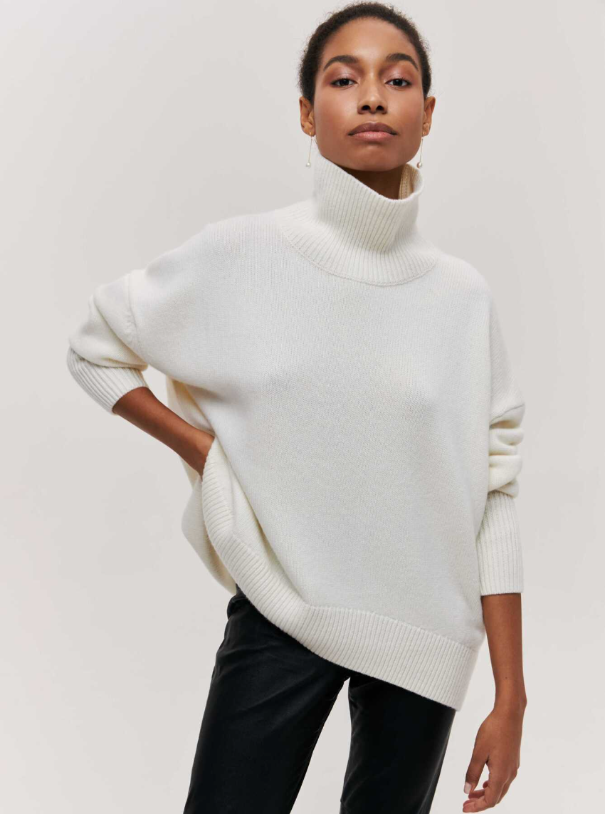 Monica Turtleneck Oversized Casual Women Sweater