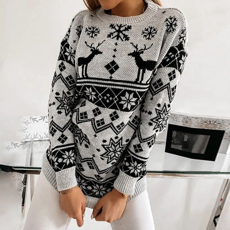 Amanda Casual Loose Long Sleeve Women Sweater