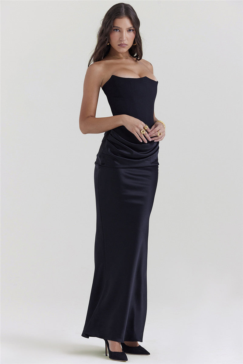 Hayley Strapless Bodycon Sexy Maxi Dress