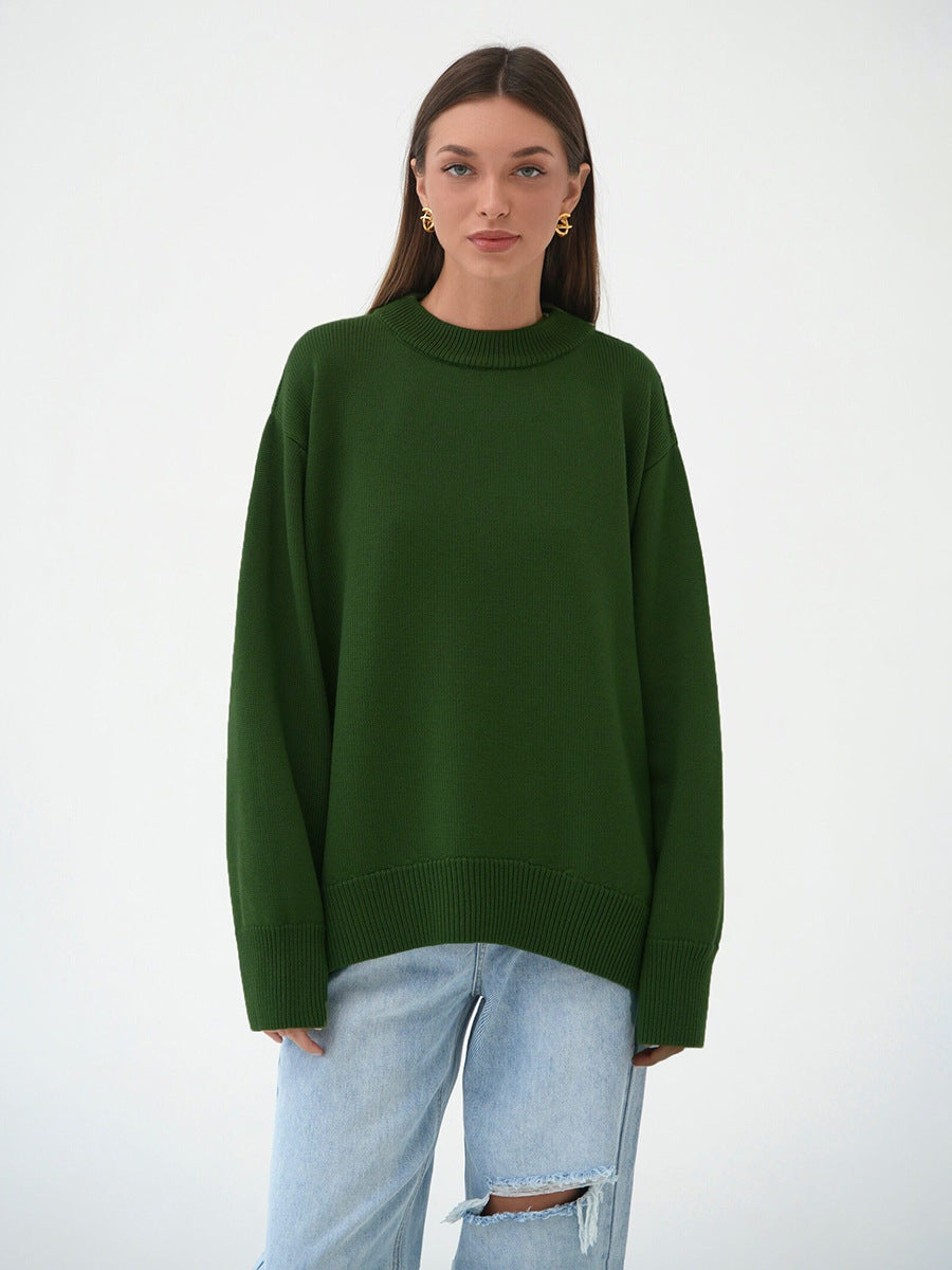 Janice O Neck Oversized Casual Women Sweater