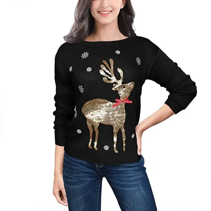 Ada Christmas Knit Women Pullover