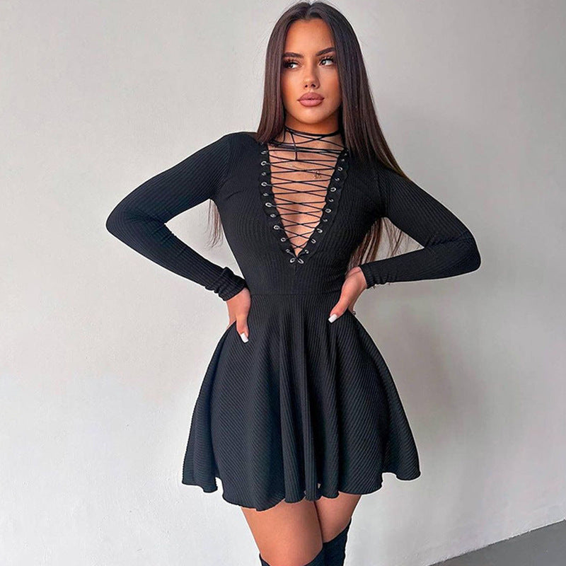 Jenna Ribbed Bandage Mini Dress