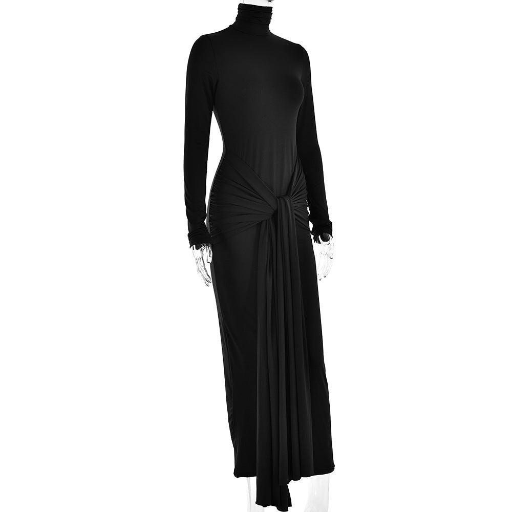 Gloria Turtleneck Long Sleeve Maxi Dress